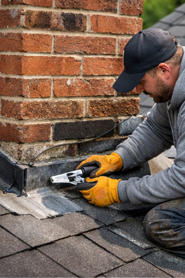 Oxford roofing company completing repair work